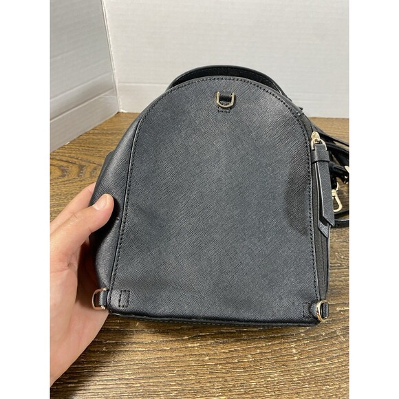 LOT Of 2 Kate Spade Convertible Mini Leather Backpacks used Green/Like New Black